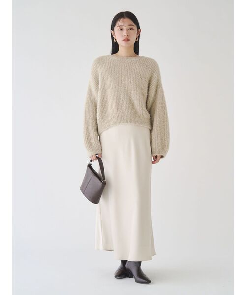 LAGUNAMOON（ラグナムーン）の「バックデザインファーラメニットプルオーバー（ニット/セーター・レディース・グレー/ベージュ/ピンク・FREE）」の21枚目の写真