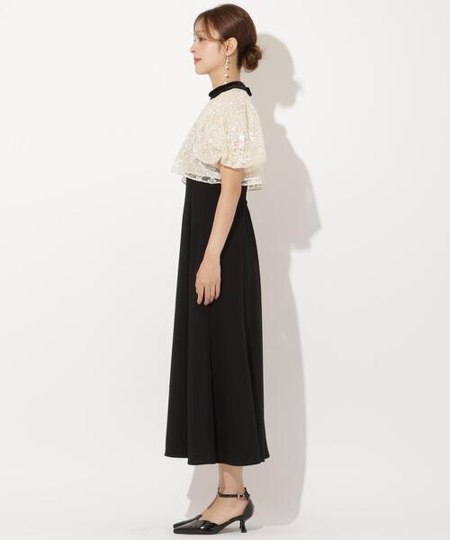 ベロアトリミングブラウス×ドレス（ドレス）｜AND COUTURE（アンド