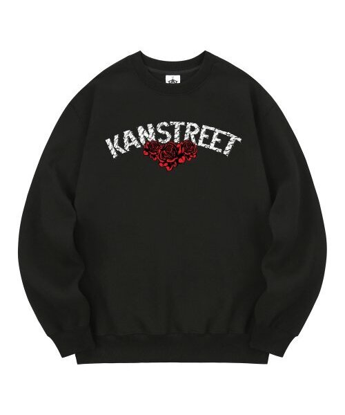 KAN6312(カン6312)の「KMB0169 レタリングローズブラッド裏起毛スウェットブラック(スウェット・メンズ・その他・LARGE/X-LARGE/MEDIUM)」の1枚目の写真