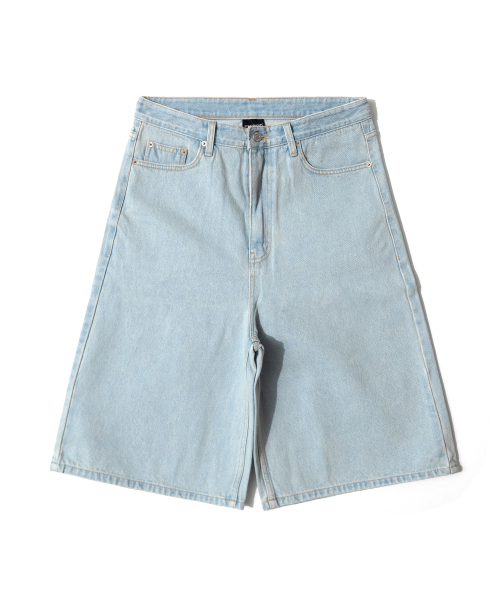 QT8 GARMENTS(キューティーエイトガーメント)の「LB Denim Wide Bermuda Shorts (Ice Blue)(その他パンツ・レディース・その他・MEDIUM/LARGE/X-LARGE)」の2枚目の写真