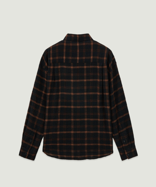 LMOOD(エルムード)の「ビリーコットンビスコースチェックシャツエンバーブラック(シャツ/ブラウス・メンズ・その他・46/48/44)」の4枚目の写真