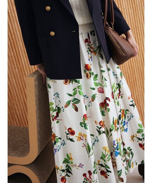 Mila Owen（ミラオーウェン）の「【00サイズあり】ウエストゴムギャザーマキシスカート（スカート・レディース・アイボリー/ブラウン/ミント・0/1）」の6枚目の写真