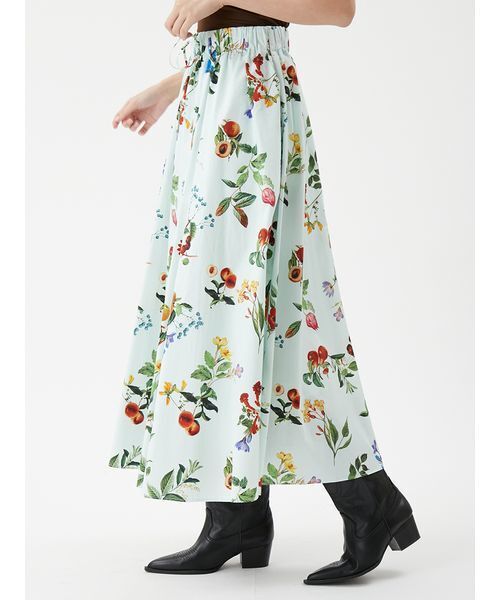 Mila Owen（ミラオーウェン）の「【00サイズあり】ウエストゴムギャザーマキシスカート（スカート・レディース・アイボリー/ブラウン/ミント・0/1）」の11枚目の写真