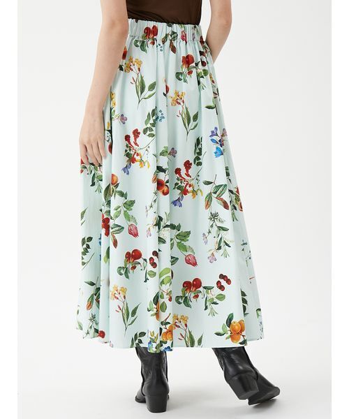 Mila Owen（ミラオーウェン）の「【00サイズあり】ウエストゴムギャザーマキシスカート（スカート・レディース・アイボリー/ブラウン/ミント・0/1）」の12枚目の写真