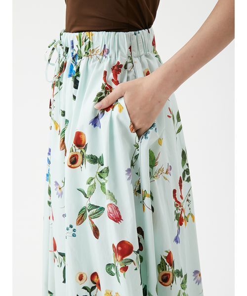 Mila Owen（ミラオーウェン）の「【00サイズあり】ウエストゴムギャザーマキシスカート（スカート・レディース・アイボリー/ブラウン/ミント・0/1）」の14枚目の写真