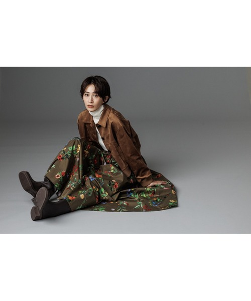 Mila Owen（ミラオーウェン）の「【00サイズあり】ウエストゴムギャザーマキシスカート（スカート・レディース・アイボリー/ブラウン/ミント・0/1）」の5枚目の写真