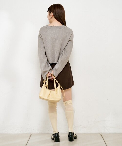 Kastane（カスタネ）の「【新色追加/2サイズ展開】タックショートパンツ（その他パンツ・レディース・グレー/ブラック/ブラウン・1/0）」の19枚目の写真