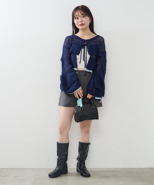 Kastane（カスタネ）の「【新色追加/2サイズ展開】タックショートパンツ（その他パンツ・レディース・グレー/ブラック/ブラウン・1/0）」の22枚目の写真