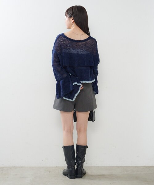 Kastane（カスタネ）の「【新色追加/2サイズ展開】タックショートパンツ（その他パンツ・レディース・グレー/ブラック/ブラウン・1/0）」の20枚目の写真