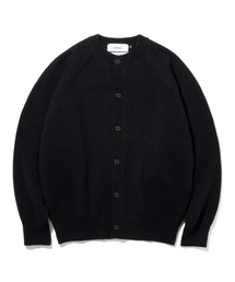 KNITTED（ニッティド）の「シェギドック ウール100% ラウンドカーディガン BLACK（カーディガン/ボレロ）」
