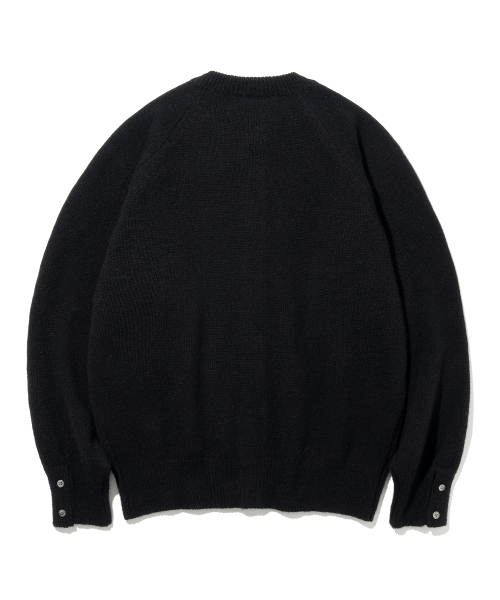 KNITTED(ニッティド)の「シェギドック ウール100% ラウンドカーディガン BLACK(カーディガン/ボレロ・レディース・その他・LARGE/MEDIUM/X-LARGE)」の13枚目の写真