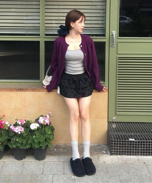 KNITTED(ニッティド)の「シェギドック ウール100% ラウンドカーディガン BLACK(カーディガン/ボレロ・レディース・その他・LARGE/MEDIUM/X-LARGE)」の19枚目の写真