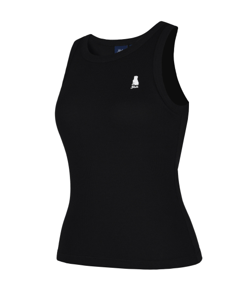 YALE(イェール)の「WOMENS RIBBED SLEEVELESS BRA TOP BLACK(Tシャツ/カットソー・レディース・その他・LARGE/MEDIUM/SMALL)」の1枚目の写真