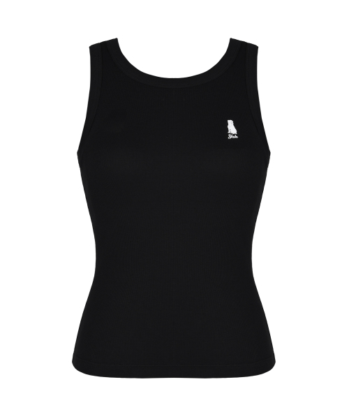 YALE(イェール)の「WOMENS RIBBED SLEEVELESS BRA TOP BLACK(Tシャツ/カットソー・レディース・その他・LARGE/MEDIUM/SMALL)」の2枚目の写真