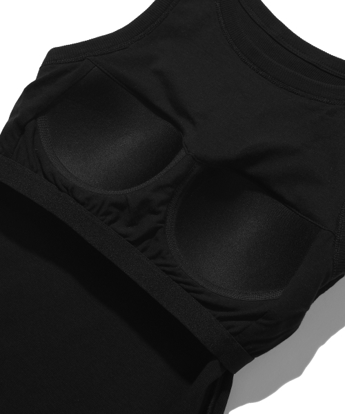YALE(イェール)の「WOMENS RIBBED SLEEVELESS BRA TOP BLACK(Tシャツ/カットソー・レディース・その他・LARGE/MEDIUM/SMALL)」の6枚目の写真