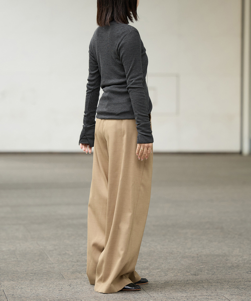 IENA LA BOUCLE(イエナラブークル)の「IENA LA BOUCLE ウールテレコカーディガン(カーディガン/ボレロ・レディース・チャコールグレー/レッド・FREE)」の10枚目の写真