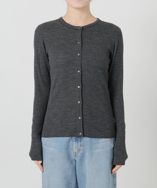 IENA LA BOUCLE(イエナラブークル)の「IENA LA BOUCLE ウールテレコカーディガン(カーディガン/ボレロ・レディース・チャコールグレー/レッド・FREE)」の12枚目の写真