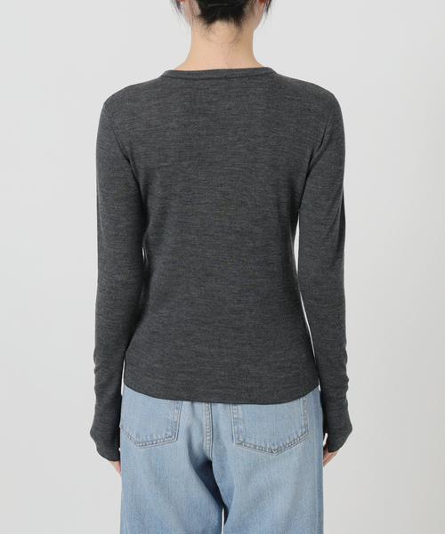 IENA LA BOUCLE(イエナラブークル)の「IENA LA BOUCLE ウールテレコカーディガン(カーディガン/ボレロ・レディース・チャコールグレー/レッド・FREE)」の14枚目の写真