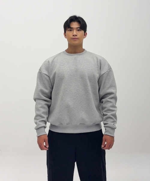 BARBELLWORKS(バーベルワークス)の「ヘビーゴージュウリョウ二重地スウェット(スウェット・メンズ・ブラック/グレー・X-LARGE/LARGE)」の7枚目の写真