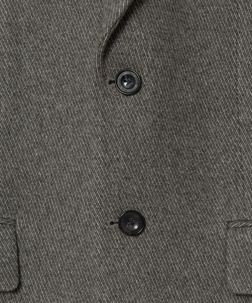 NONBLANK(ノンブランク)の「ウール100ツイルオーバーサイズジャケット_MELANGE TAUPE(テーラードジャケット・メンズ・グレー・LARGE/X-LARGE/MEDIUM)」の5枚目の写真