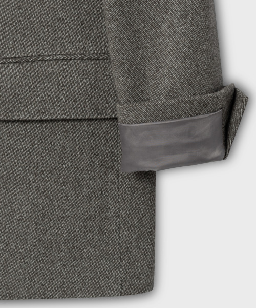 NONBLANK(ノンブランク)の「ウール100ツイルオーバーサイズジャケット_MELANGE TAUPE(テーラードジャケット・メンズ・グレー・LARGE/X-LARGE/MEDIUM)」の8枚目の写真