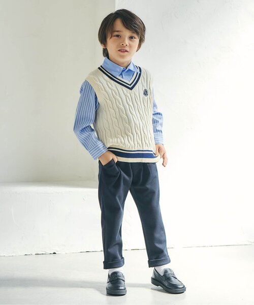 apres les cours（アプレレクール）の「フォーマルシャツ（シャツ/ブラウス・キッズ・ブルー・90/100/110/120/130）」の15枚目の写真