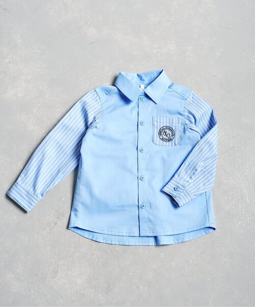 apres les cours（アプレレクール）の「フォーマルシャツ（シャツ/ブラウス・キッズ・ブルー・90/100/110/120/130）」の12枚目の写真