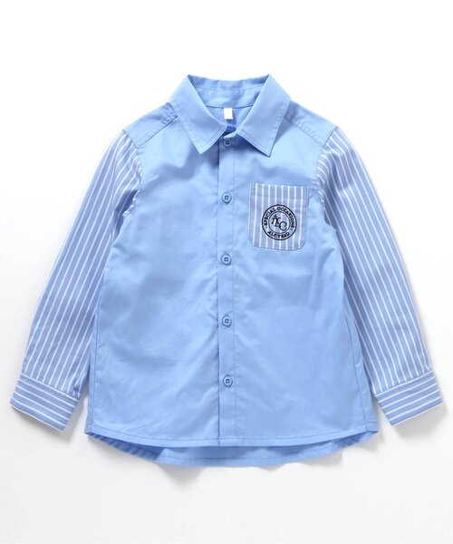 apres les cours（アプレレクール）の「フォーマルシャツ（シャツ/ブラウス・キッズ・ブルー・90/100/110/120/130）」の9枚目の写真