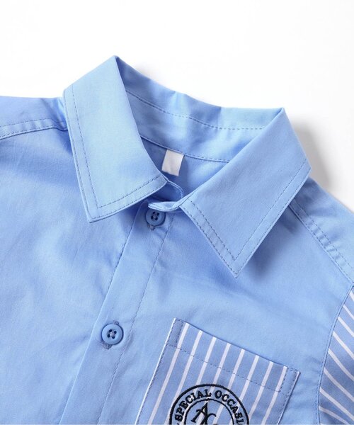 apres les cours（アプレレクール）の「フォーマルシャツ（シャツ/ブラウス・キッズ・ブルー・90/100/110/120/130）」の7枚目の写真