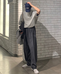 NUS（ナス）の「YEI 1/2 Tee (short sleeve) light gray（Tシャツ/カットソー・メンズ）」