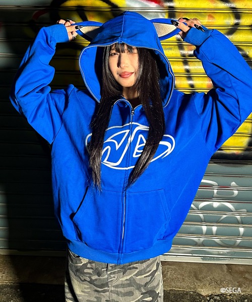 A'GEM/9 × .kom 『A'gem/エージェム』SONIC ZIP UP HOODIE /ソニック