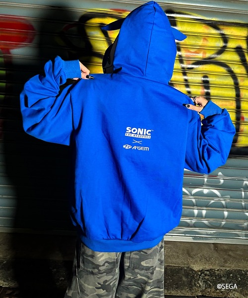 A'GEM/9 × .kom 『A'gem/エージェム』SONIC ZIP UP HOODIE /ソニック