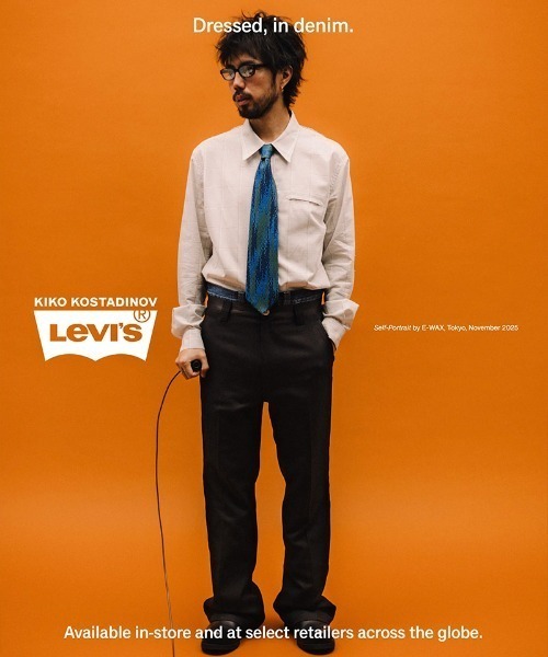 KIKO KOSTADINOV(キコ コスタディノフ)の「KIKO KOSTADINOV x Levi's/キココスタディノフ×リーバイス/ Men's Andy Suit Trousers(スラックス・メンズ・ブラック・29/34/33/32/31/30)」の1枚目の写真