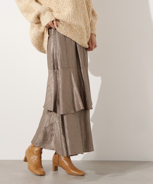シャイニーティアードスカート（スカート）｜N.（N. Natural Beauty