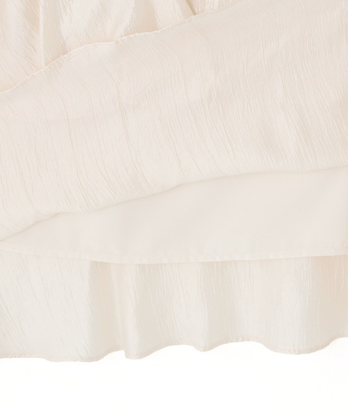 N.（N. Natural Beauty Basic）（エヌエヌナチュラルビューティーベーシック）の「シャイニーティアードスカート（スカート・レディース・オフホワイト/カーキ/グレー・P/S/MEDIUM）」の6枚目の写真