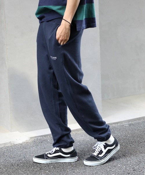 MAISON CLUB(メゾンクラブ)の「【MAISON CLUB】ワンポイント刺繍スウェットパンツ LESS IS MORE 裏毛 セットアップ対応(スウェットパンツ・メンズ・ブラック/グリーン/ネイビー/ホワイト/グレー・L/M/XL)」の9枚目の写真