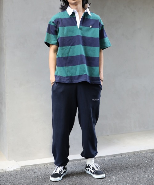 MAISON CLUB(メゾンクラブ)の「【MAISON CLUB】ワンポイント刺繍スウェットパンツ LESS IS MORE 裏毛 セットアップ対応(スウェットパンツ・メンズ・ブラック/グリーン/ネイビー/ホワイト/グレー・L/M/XL)」の7枚目の写真