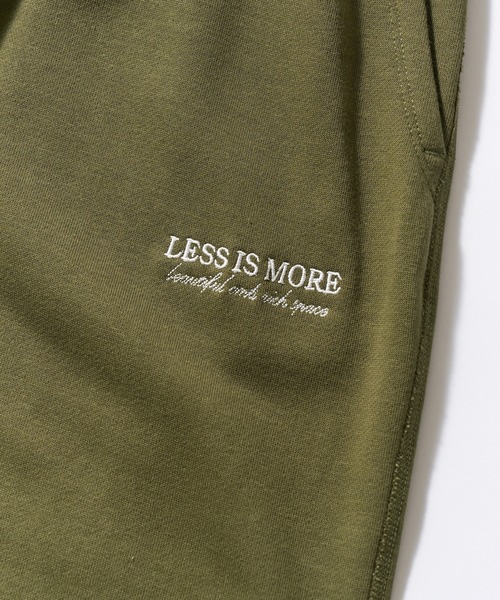 MAISON CLUB(メゾンクラブ)の「【MAISON CLUB】ワンポイント刺繍スウェットパンツ LESS IS MORE 裏毛 セットアップ対応(スウェットパンツ・メンズ・ブラック/グリーン/ネイビー/ホワイト/グレー・L/M/XL)」の17枚目の写真