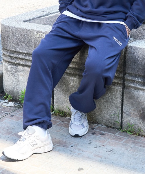 MAISON CLUB(メゾンクラブ)の「【MAISON CLUB】ワンポイント刺繍スウェットパンツ LESS IS MORE 裏毛 セットアップ対応(スウェットパンツ・メンズ・ブラック/グリーン/ネイビー/ホワイト/グレー・L/M/XL)」の13枚目の写真