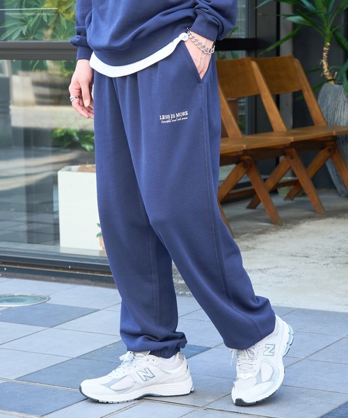 MAISON CLUB(メゾンクラブ)の「【MAISON CLUB】ワンポイント刺繍スウェットパンツ LESS IS MORE 裏毛 セットアップ対応(スウェットパンツ・メンズ・ブラック/グリーン/ネイビー/ホワイト/グレー・L/M/XL)」の11枚目の写真