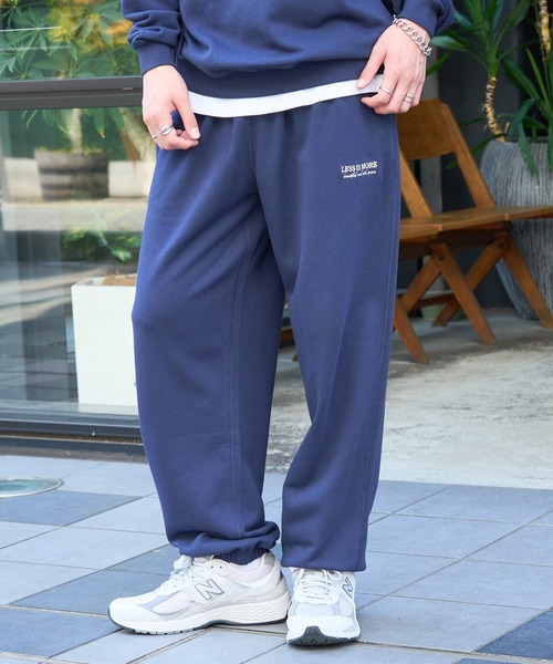 MAISON CLUB(メゾンクラブ)の「【MAISON CLUB】ワンポイント刺繍スウェットパンツ LESS IS MORE 裏毛 セットアップ対応(スウェットパンツ・メンズ・ブラック/グリーン/ネイビー/ホワイト/グレー・L/M/XL)」の12枚目の写真