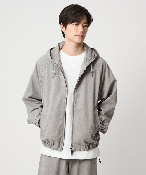 プリント バイオ フード ブルゾン（ブルゾン）｜green label relaxing