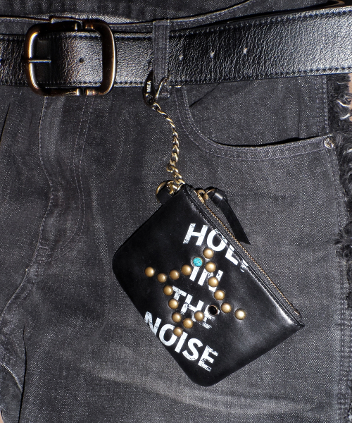 HIN STUD CHAIN WALLET [BLACK]