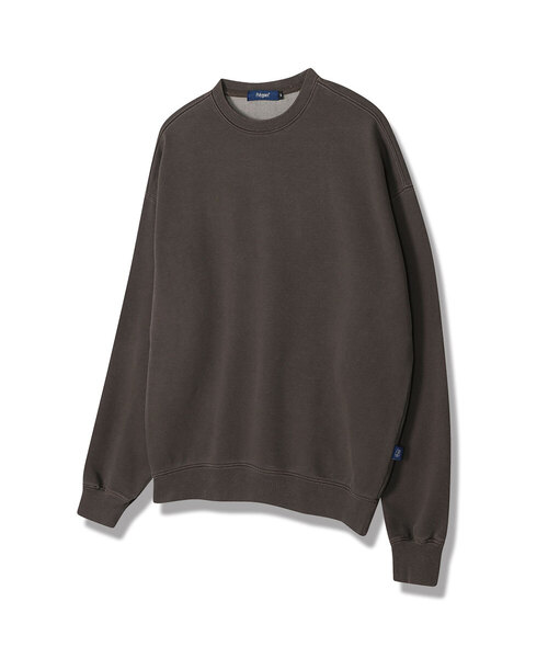 POLYGRAM(ポリグラム)の「600gピグメントスウェットシャツ - 6カラー(スウェット・レディース・ブラック/ダークブラウン/ベージュ/ネイビー/カーキ/アイボリー・MEDIUM/LARGE/X-LARGE/2XL)」の3枚目の写真