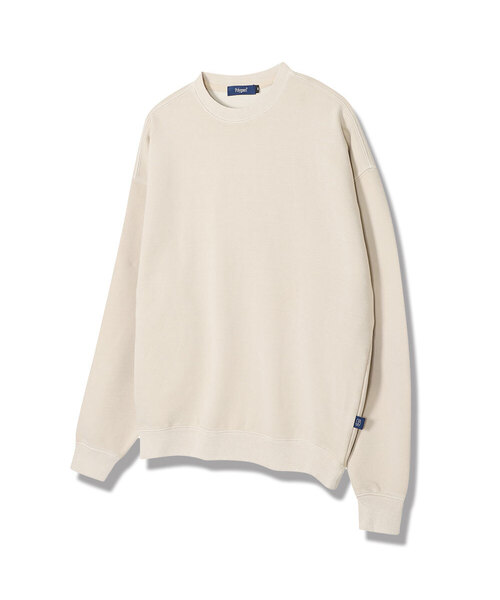 POLYGRAM(ポリグラム)の「600gピグメントスウェットシャツ - 6カラー(スウェット・レディース・ブラック/ダークブラウン/ベージュ/ネイビー/カーキ/アイボリー・MEDIUM/LARGE/X-LARGE/2XL)」の4枚目の写真