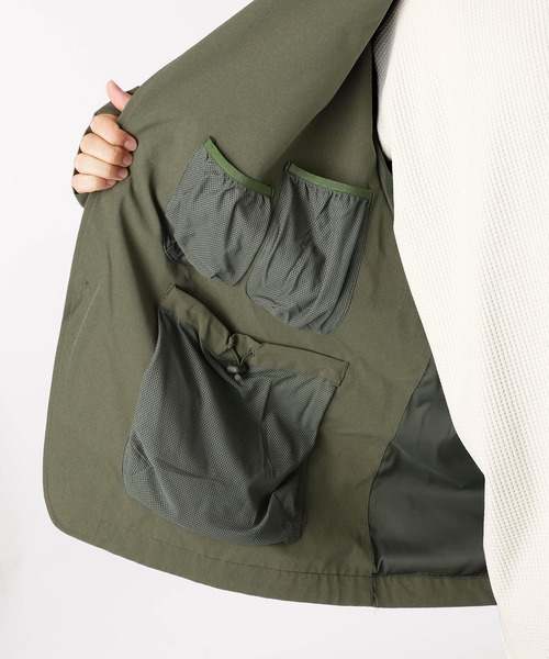 DAIWA PIER39(ダイワピア39)の「TECH LOOSE 2B JACKET RIPSTOP BJ-30025W(ブルゾン・メンズ・オリーブ・LARGE/MEDIUM/SMALL/X-LARGE)」の4枚目の写真