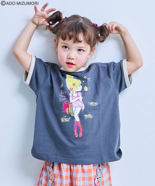 セール】【水森亜土】別注プリントTee（Tシャツ/カットソー