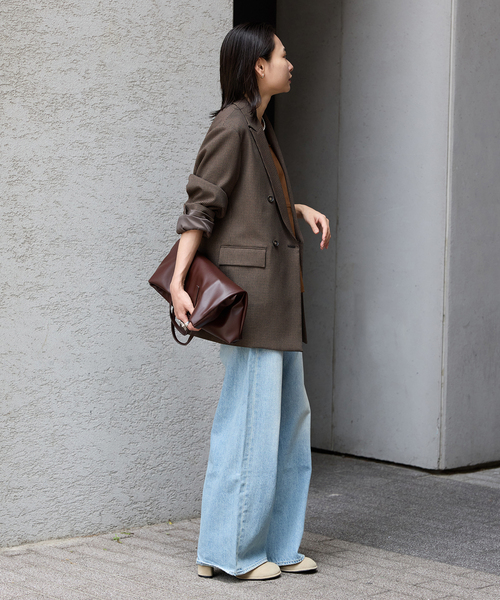 JOURNAL STANDARD（ジャーナルスタンダード）の「《追加》ウールライクストレッチジャケット（テーラードジャケット・レディース・チャコールグレー/チョコ/ブラック・36/38）」の7枚目の写真