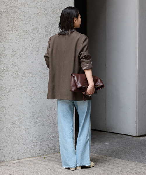 JOURNAL STANDARD（ジャーナルスタンダード）の「《追加》ウールライクストレッチジャケット（テーラードジャケット・レディース・チャコールグレー/チョコ/ブラック・36/38）」の8枚目の写真