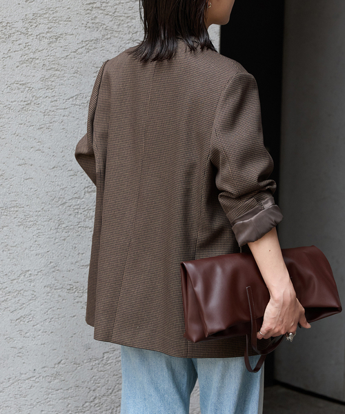 JOURNAL STANDARD（ジャーナルスタンダード）の「《追加》ウールライクストレッチジャケット（テーラードジャケット・レディース・チャコールグレー/チョコ/ブラック・36/38）」の11枚目の写真